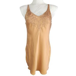 Vintage Victoria’s Secret Gold Label Silk Babydoll Lingerie Dress Gold Size Smal
